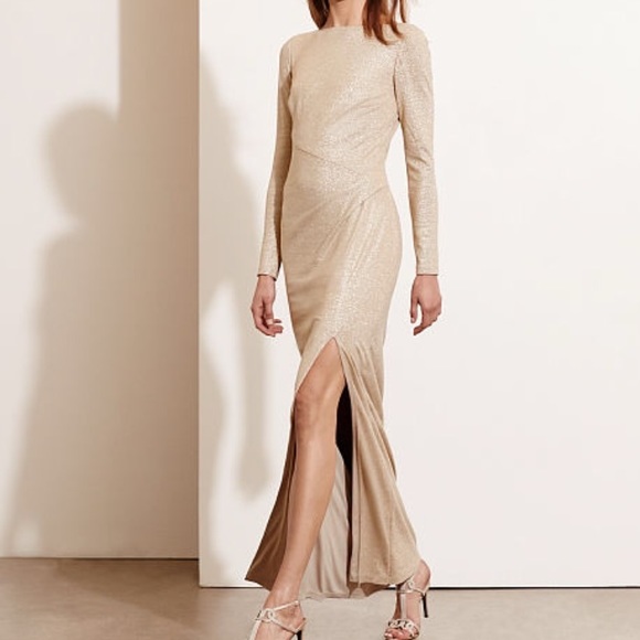 Lauren Ralph Lauren Dresses & Skirts - Lauren Ralph Lauren Gold Metallic Evening Gown
